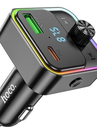 Fm-трансмітер hoco e81 fantasy pd30w+qc3.0 18w total 30w колір чорний