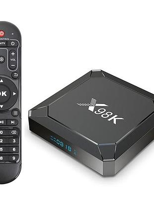 Смарт тв приставка x98k 4/32 гб smart tv box android 13