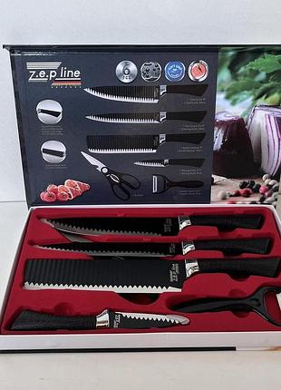Набор кухонных ножей zepline zp-035 (6 предметов)