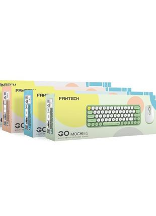 Беспроводная клавиатура и мышь fantech go wk896 цвет зеленый