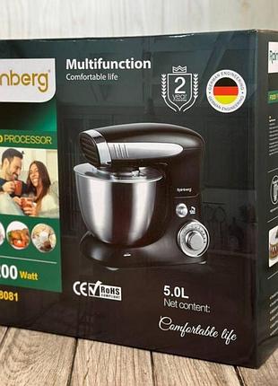Міксер тістоміс планетарний rainberg rb 8081 3200вт кухонний комбайн універсальний німеччина потужний кухонний