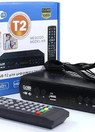 Цифровий портативний ефірний приймач dvb-t2 megogo, m8