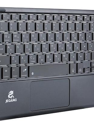 Клавиатура беспроводная jeqang jb-380 bluetooth charging and lighting touch keyboard цвет черный