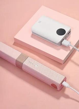 Аккумуляторная плойка-утюжок для выпрямления волос cordless hair lsm-637 портативный
