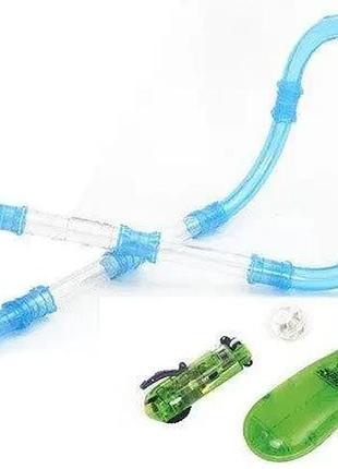 Светящиеся трубопроводные гонки chariots speed pipes / трубопроводный автотрек / гоночный трек (27 деталей)