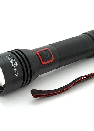 Ліхтар bl-p02-p50, 1x18650, зу type-c, zoom, box