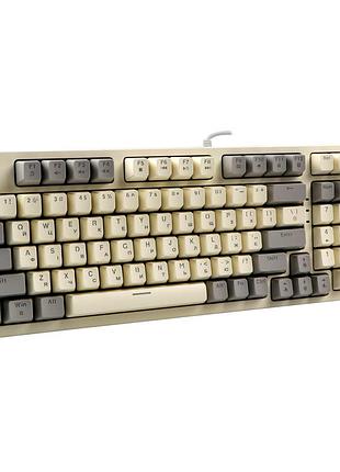 Клавиатура twolf t50 blue switch цвет белый