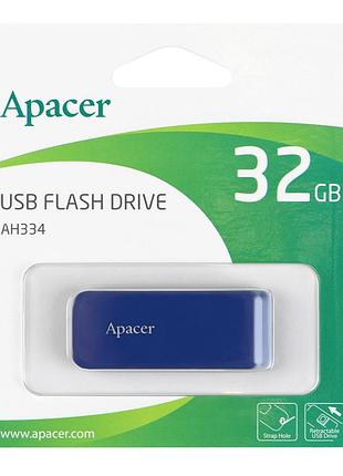 Usb флеш-накопитель apacer ah334 32gb цвет синий