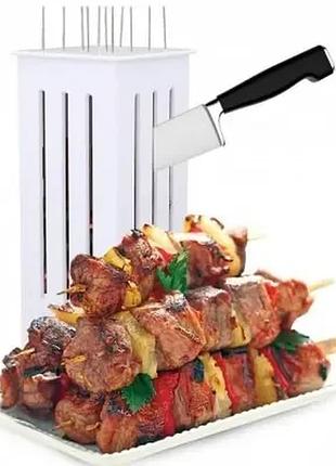Пристрій для швидкого нанизування шашлику brochette express | шпажки для шашлику