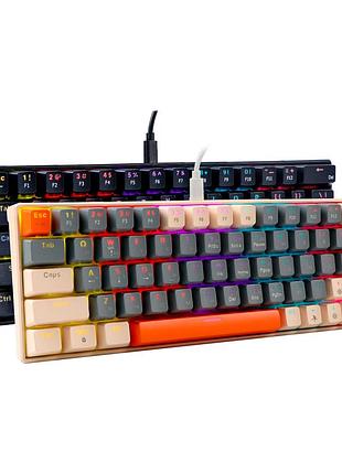 Клавиатура twolf t60 blue switch цвет синий/белый