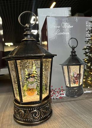 Сніговик музичний новорічний ліхтар xmas wdl 24077a