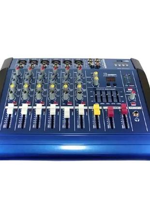 Аудио микшер mixer bt 6300d 7-канальный усилитель звука