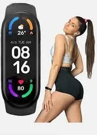 Smart band м 6 фитнес браслет, черный