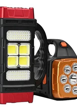Powerbank led-ліхтарик hb-1678 на сонячних батареях