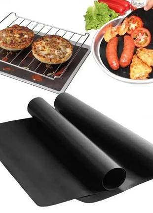 Bbq гриль мат портативний антипригарний 33*40 см 3 шт bbq grill sheet