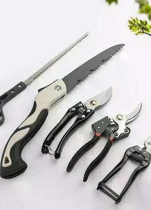 Набор садовых инструментов garden set sk-5 – секаторы, чем для прививки, прививочный набор, инструменты для обрезки деревьев и
