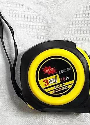 Рулетка измерительная строительная 3м x 16мм tape measure 240pcs 3m