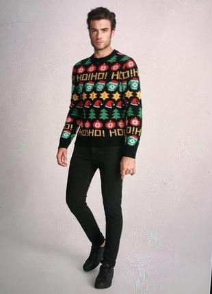 Новорічний чоловічий светр & светр reserved  (l)