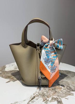 Брендова жіноча шкіряна сумка ермес пікотін