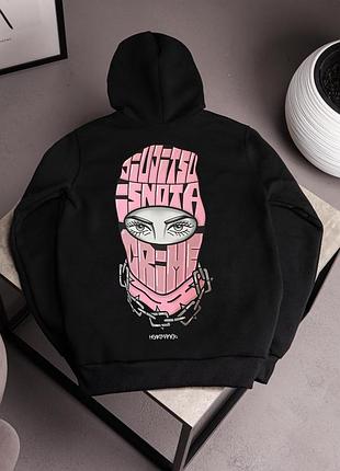 Худі чорний manto фліс