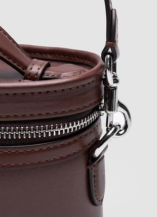 Сумка coach trail bag brown/silver 3