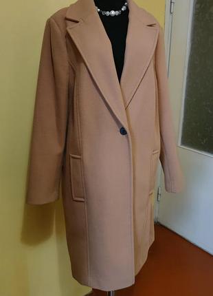 Пальто женское стильное тренд однобортное