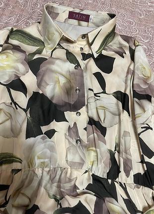 Платье длинное satin р.48 3