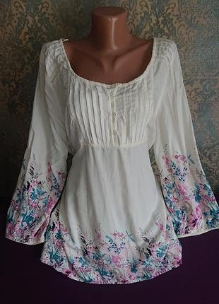 Красивая блуза вискоза большой размер батал 52 /54 блузка