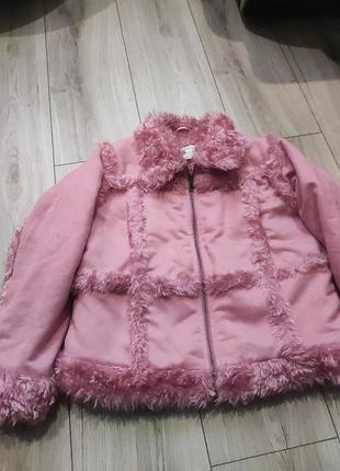 Дубленка-шубка на дівчинку
