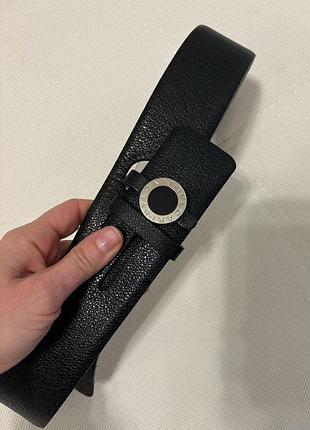 Кожаный ремень bvlgari