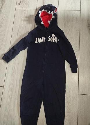 Комбенизон утепленный на мальчика акула