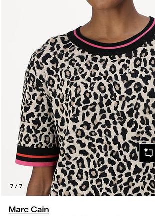 Платье в леопардовый принт marc cain новые коллекции