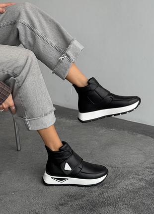 Зимові черевики з натуральної шкіри