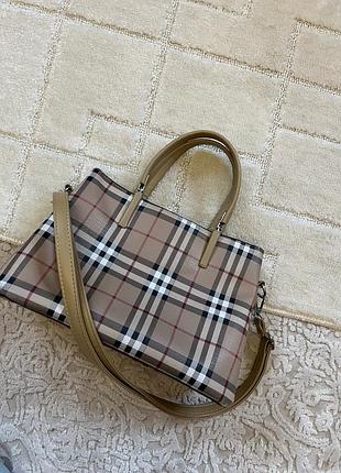 Сумка жіноча в осінньому стилі / сумка з короткими ручками та довгими : велика сумка