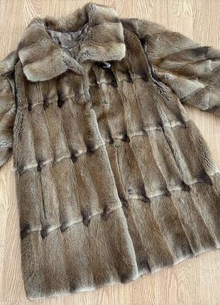 Шуба з ондатри (натуральна)