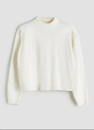 Жіночий светр zara, білого кольору, розмір m-l