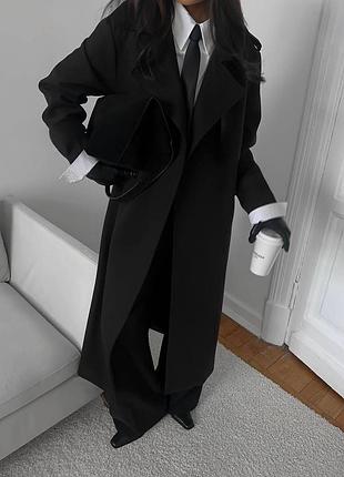 Пальто оверсайз зима макси