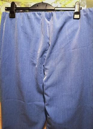 Новые стрейчевые брюки, с вискозой в составе,54-58(18)разм.,англия.5 фото