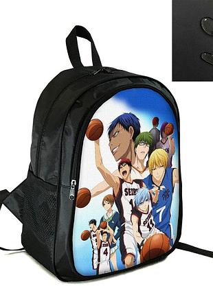 Рюкзак городской/школьный 38×28см с принтом аниме баскетбол куроко/kuroko no basuke детский, подростковый, мужской, женский (4111)