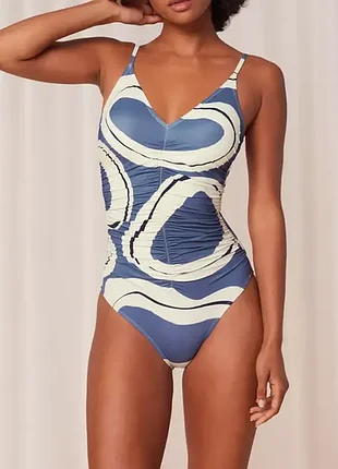 Суцільний купальник triumph summer allure swimsuit blue multi