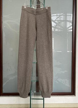 Вовняні штани джогери arket wool/yak wool