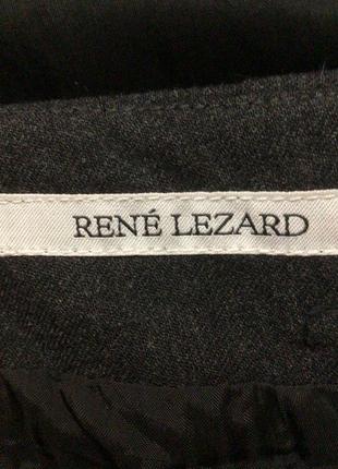 Красивая шерстяная длинная  юбка-карандаш rene lezard, черно-серого цвета, 96% шерсть6 фото