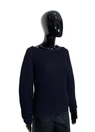 Стильный свитер с ребристой вязкой и обьемными рукавами cos3 фото