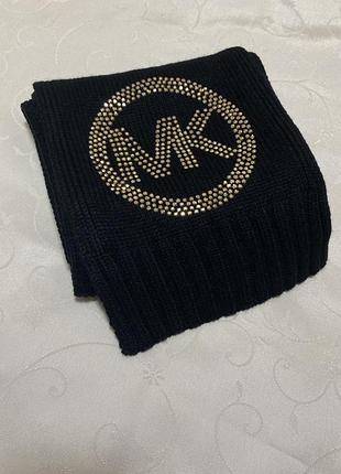 Чорний жіночий шарф michael kors