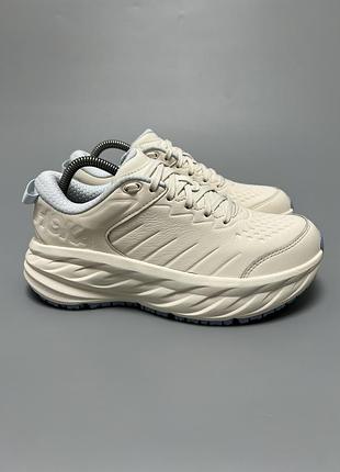 Шкіряні кросівки для комфортної ходьби та бігу hoka one one bondi sr оригінал