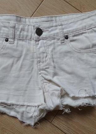Ann christine белые шорты шорти джинсовые джинсы с вышивкой білі молочні пастельные фирменные джинс