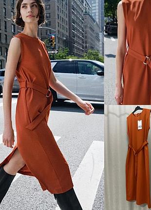 Сукня під пояс від zara