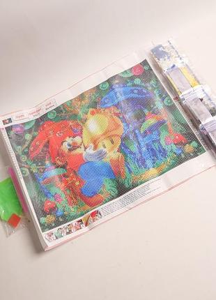 Комплект для рукоділля якісної алмазної вишивки маріо super mario