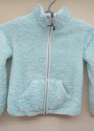 Кофта тепла мєхова мастерка батник h&m 4-6р