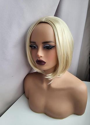 Перука каре блонд, блондинка, парик, каре, штучне волосся, купить перуку, теплий блонд